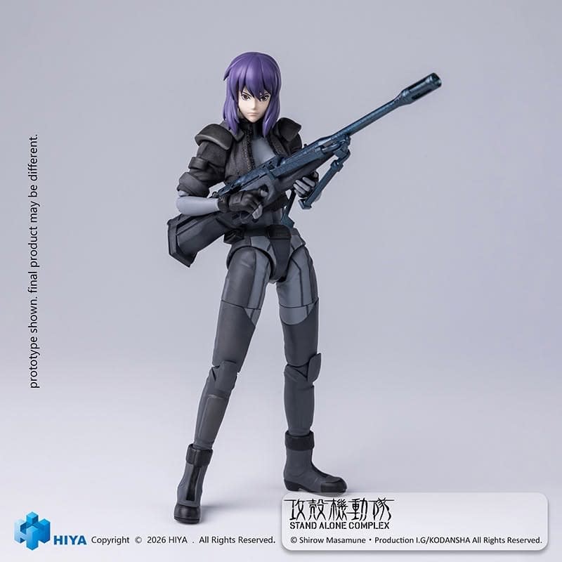 Hiya Toys Debuts New 1/12 Ghost in the Shell Motoko Battle Suit Figure