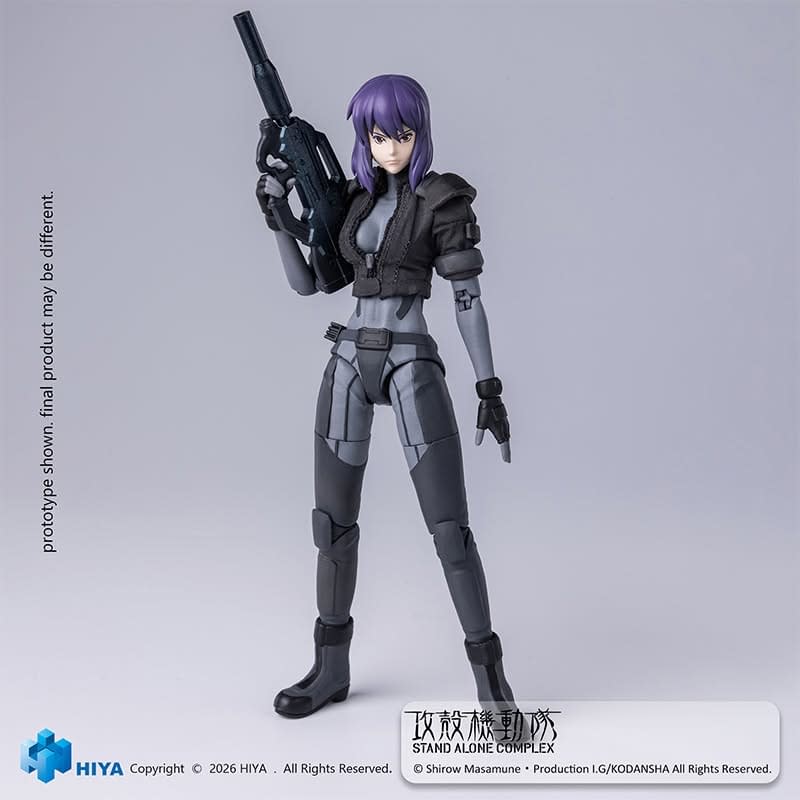 Hiya Toys Debuts New 1/12 Ghost in the Shell Motoko Battle Suit Figure