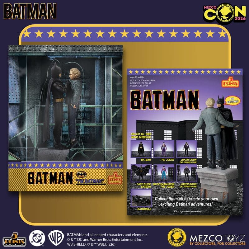 Mezco Toyz Returns to Gotham with New 5 Points Batman (1989) Set