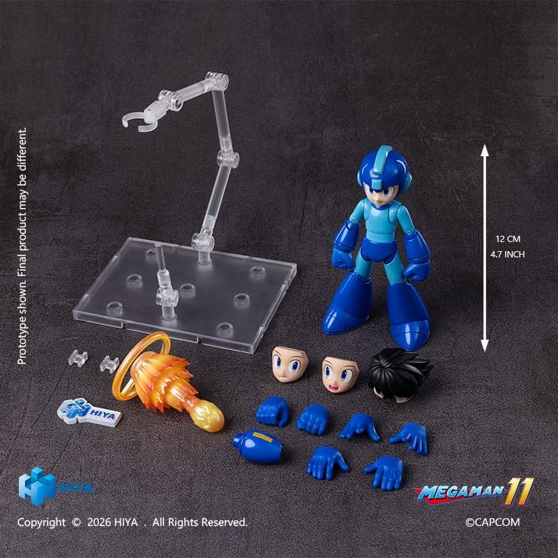 The Blue Bomber is Back with Hiya Toys New Mega Man 11 Figure