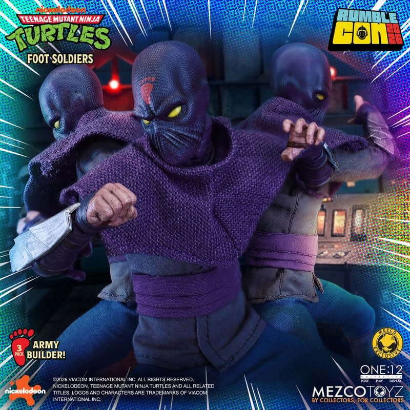 Foot Soldiers March Into Action with Mezco's New TMNT Army Builder Set