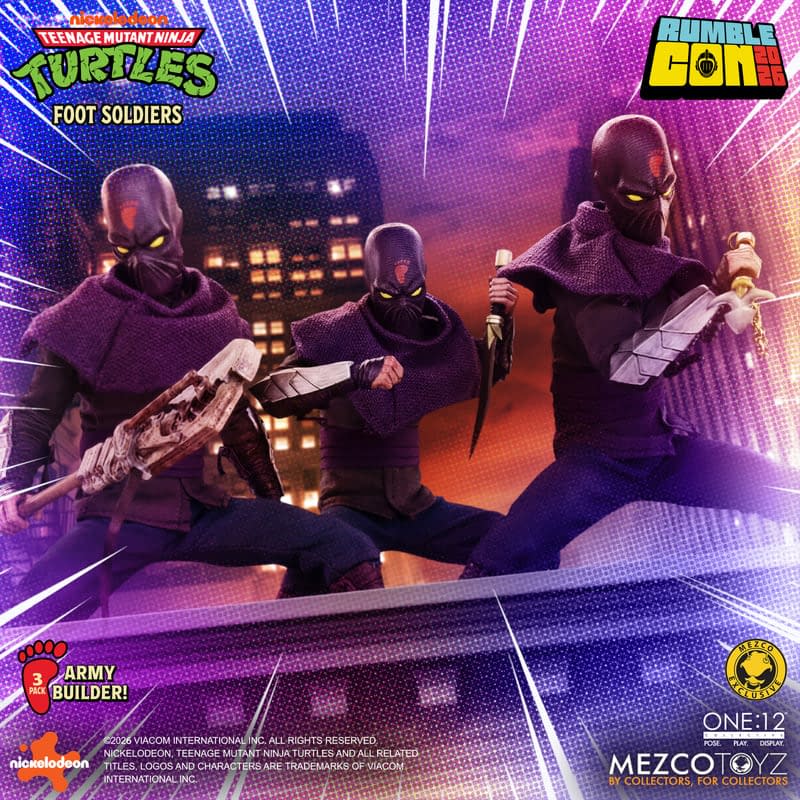 Foot Soldiers March Into Action with Mezco's New TMNT Army Builder Set