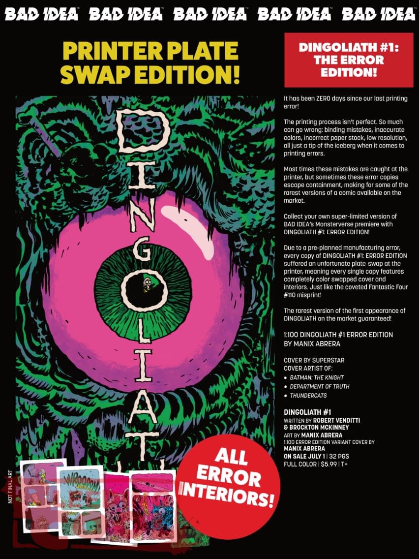 Bad Idea Comics July 2026 Full Solicits And Solicitations