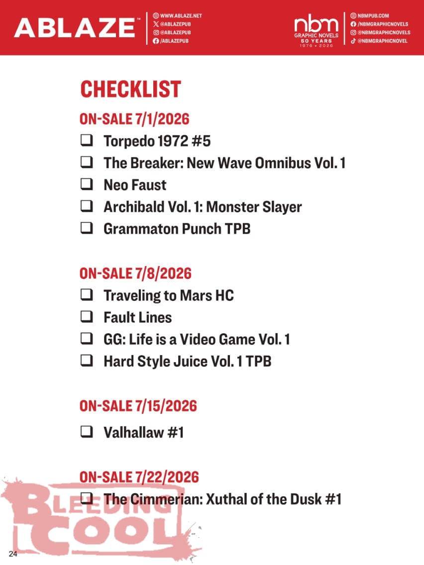 Ablaze July 2026 Solicits And Solicitations