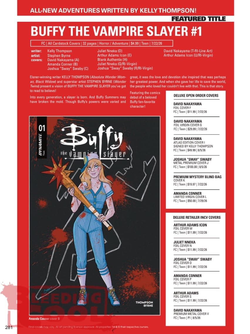 Dynamite July 2026 Full Solicits And Solicitations