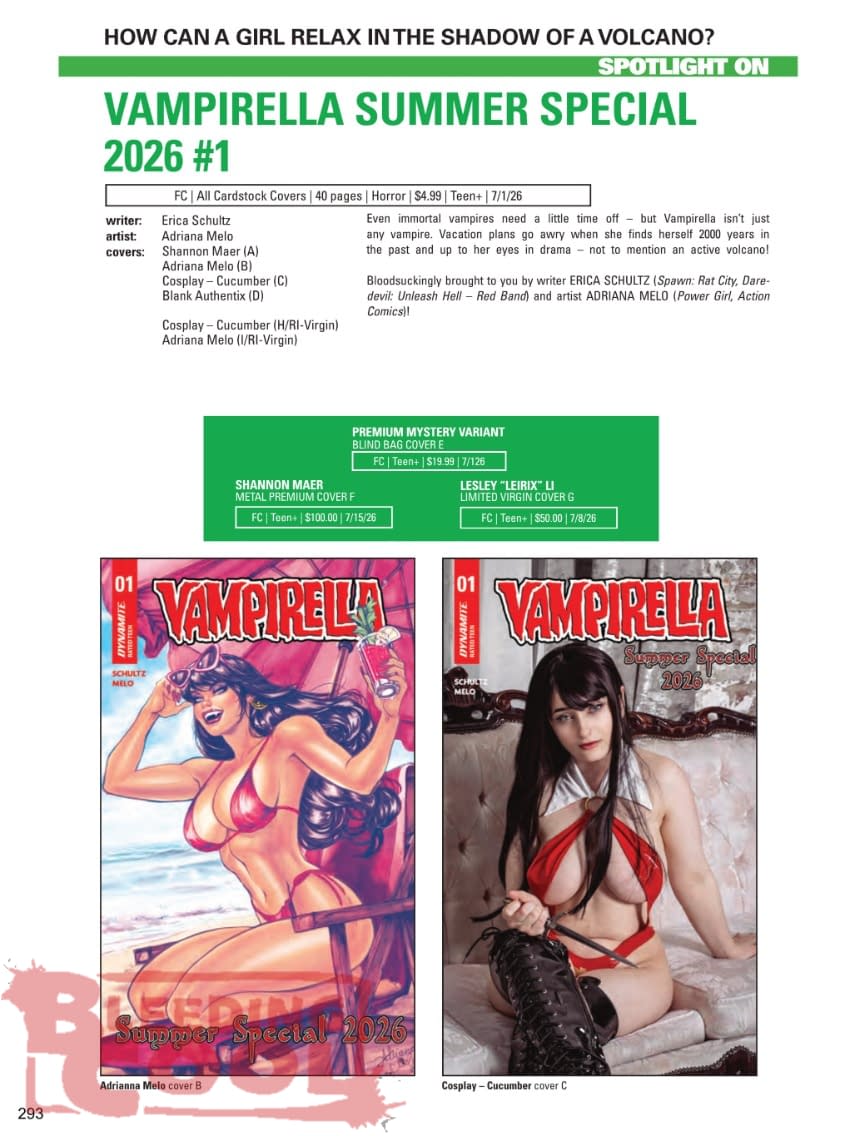 Dynamite July 2026 Full Solicits And Solicitations