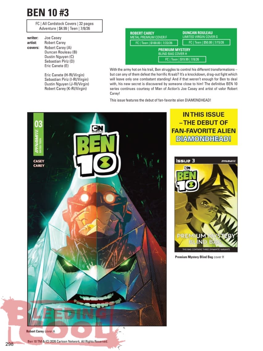 Dynamite July 2026 Full Solicits And Solicitations