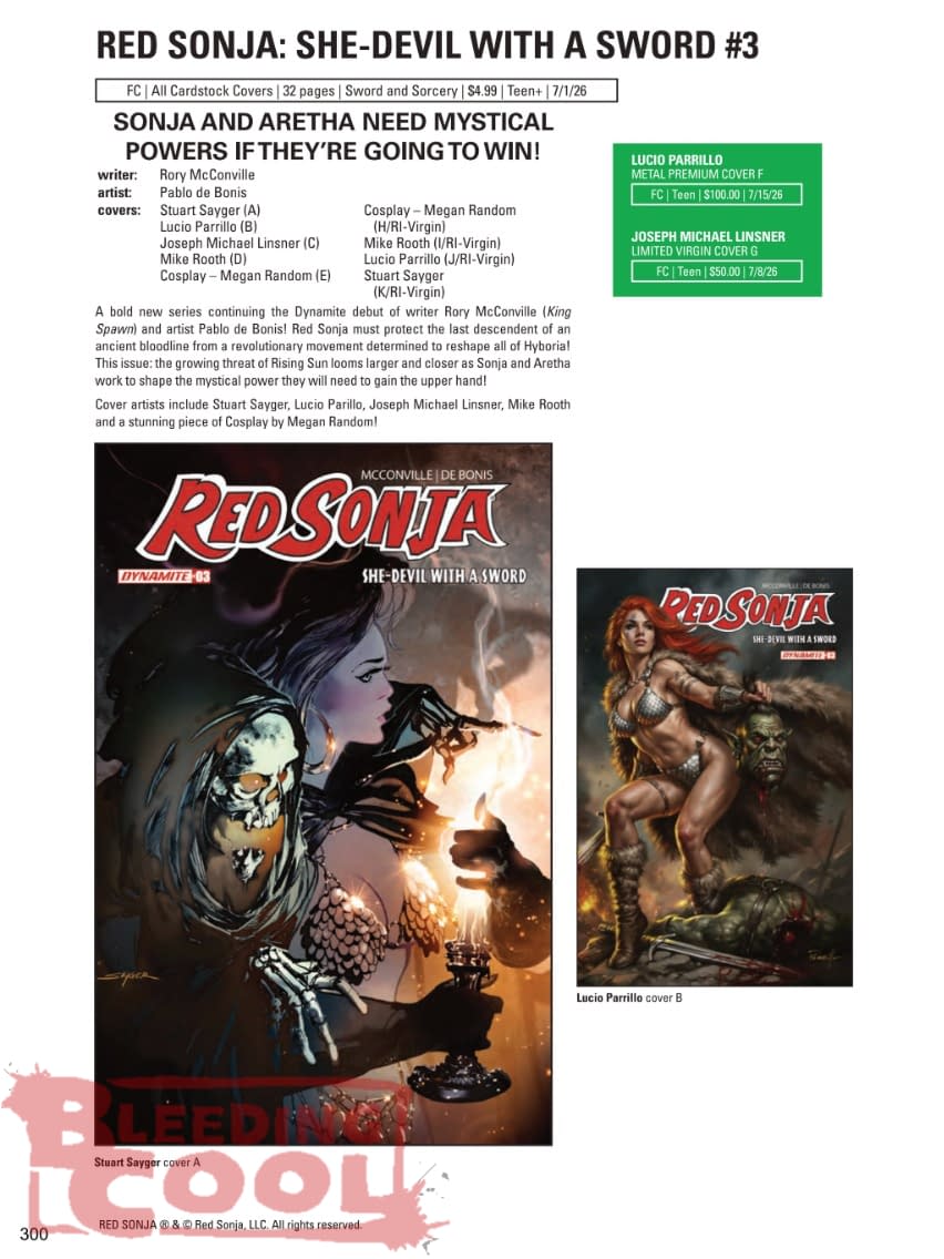 Dynamite July 2026 Full Solicits And Solicitations