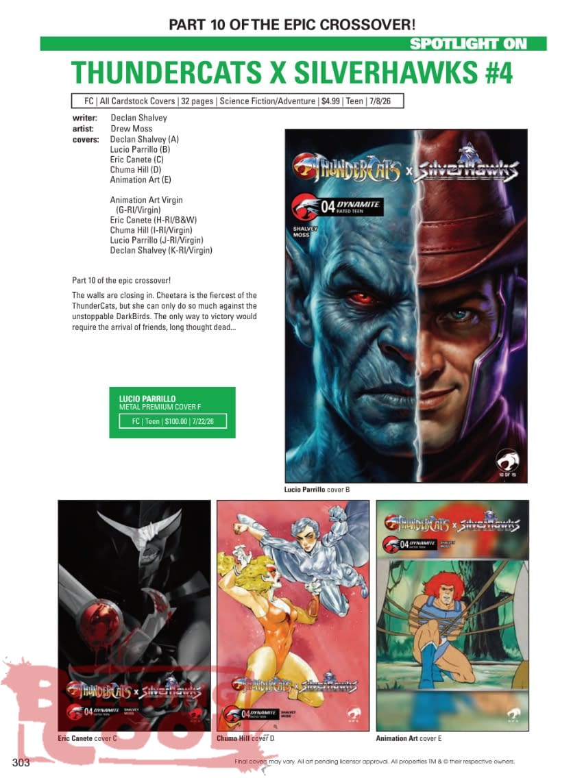 Dynamite July 2026 Full Solicits And Solicitations