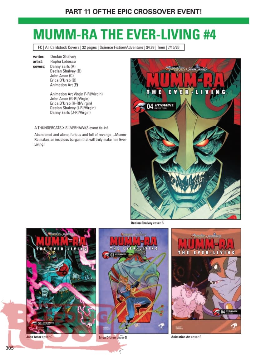 Dynamite July 2026 Full Solicits And Solicitations