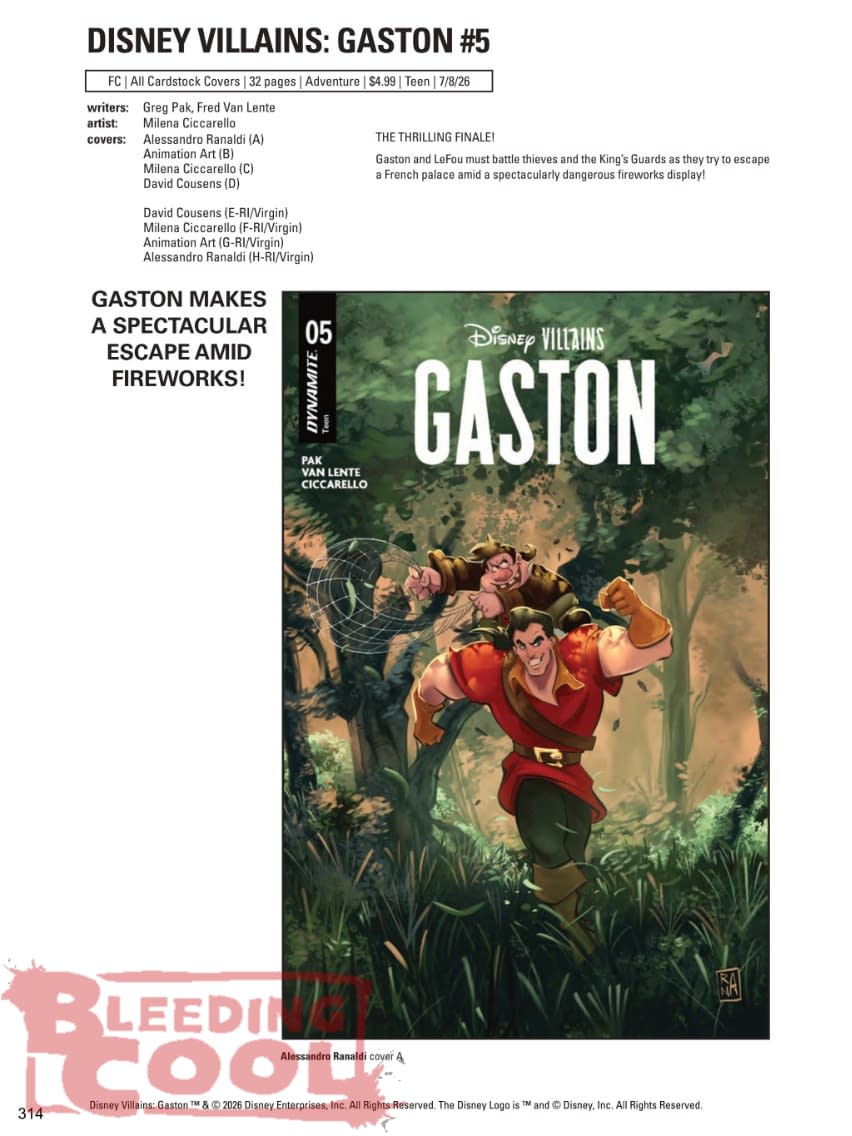 Dynamite July 2026 Full Solicits And Solicitations