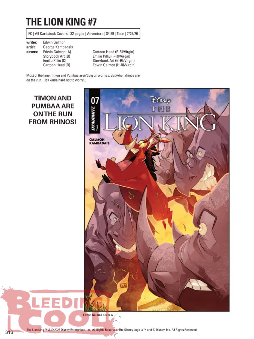 Dynamite July 2026 Full Solicits And Solicitations