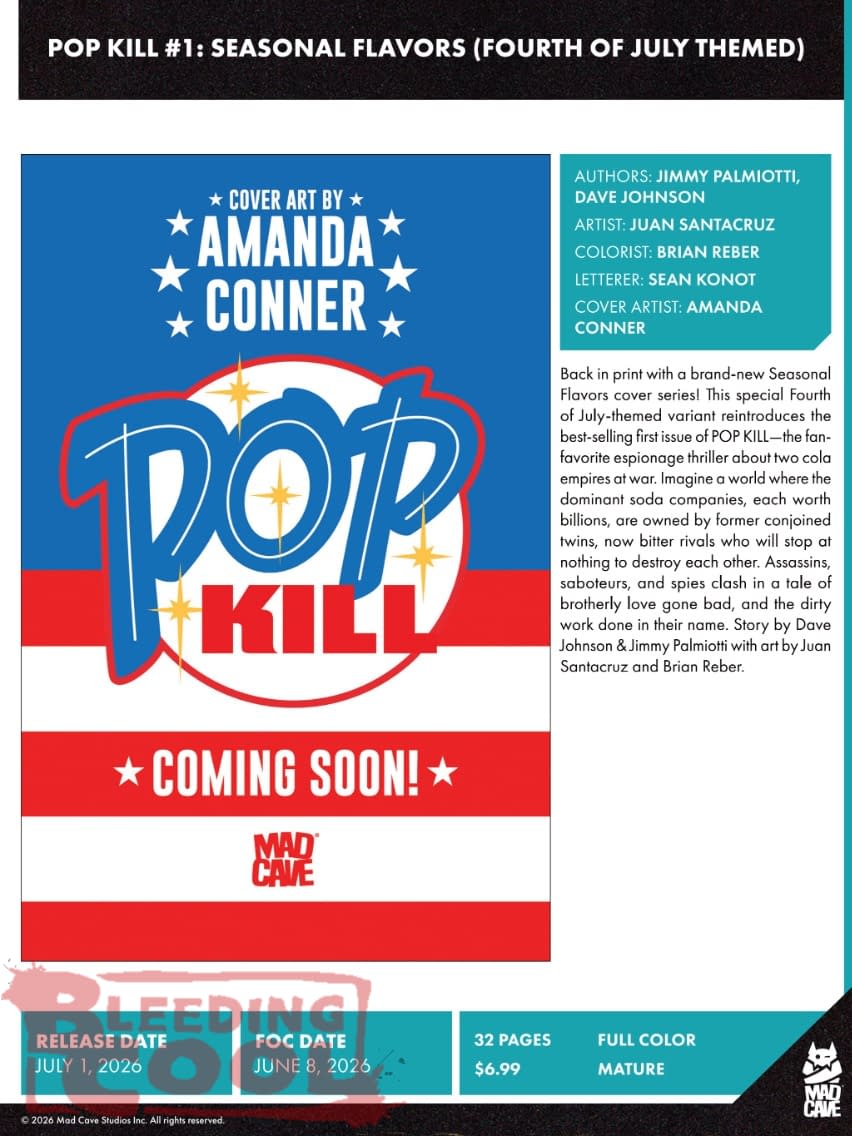 Mad Cave Studios July 2026 Solicits And Solicitations