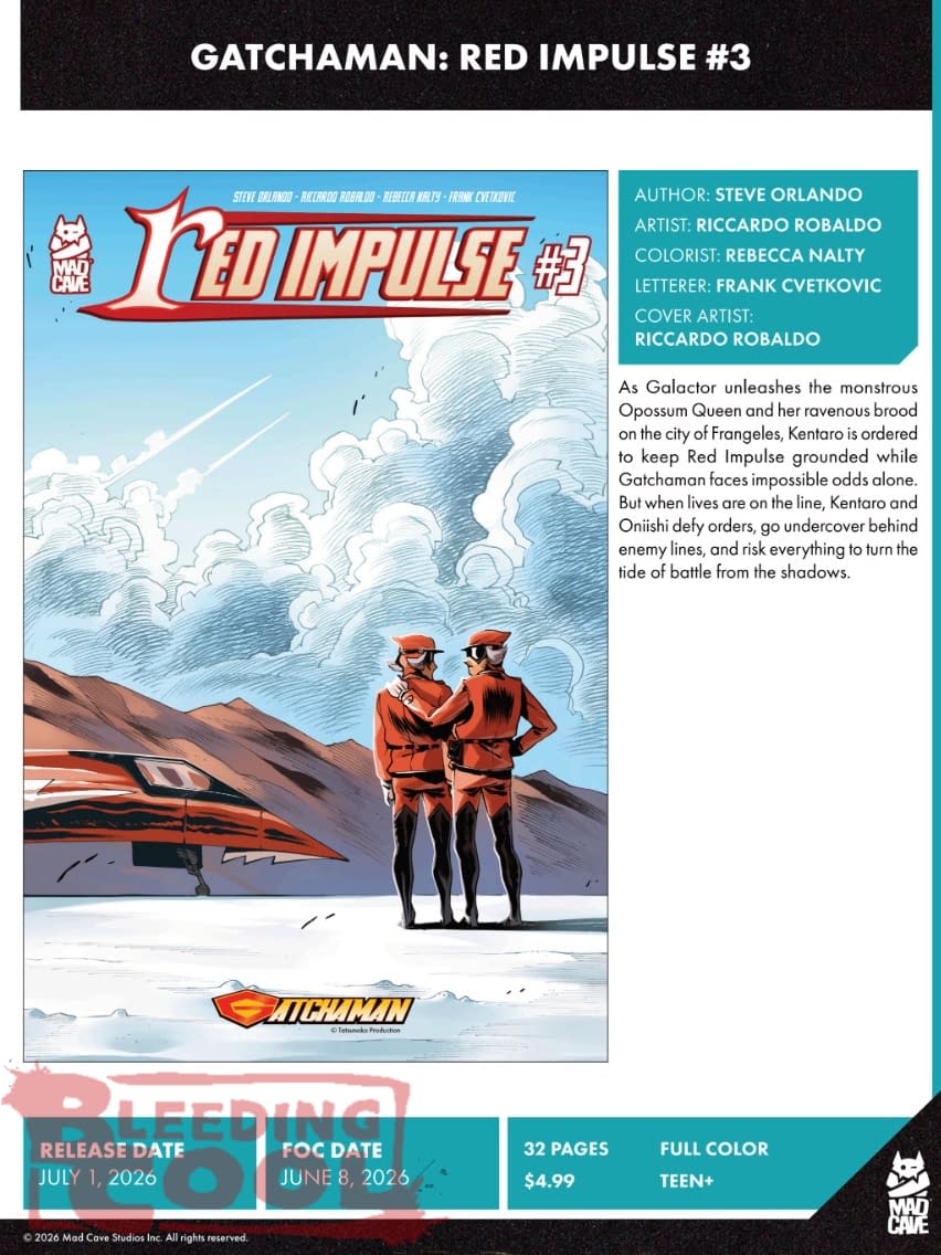 Mad Cave Studios July 2026 Solicits And Solicitations