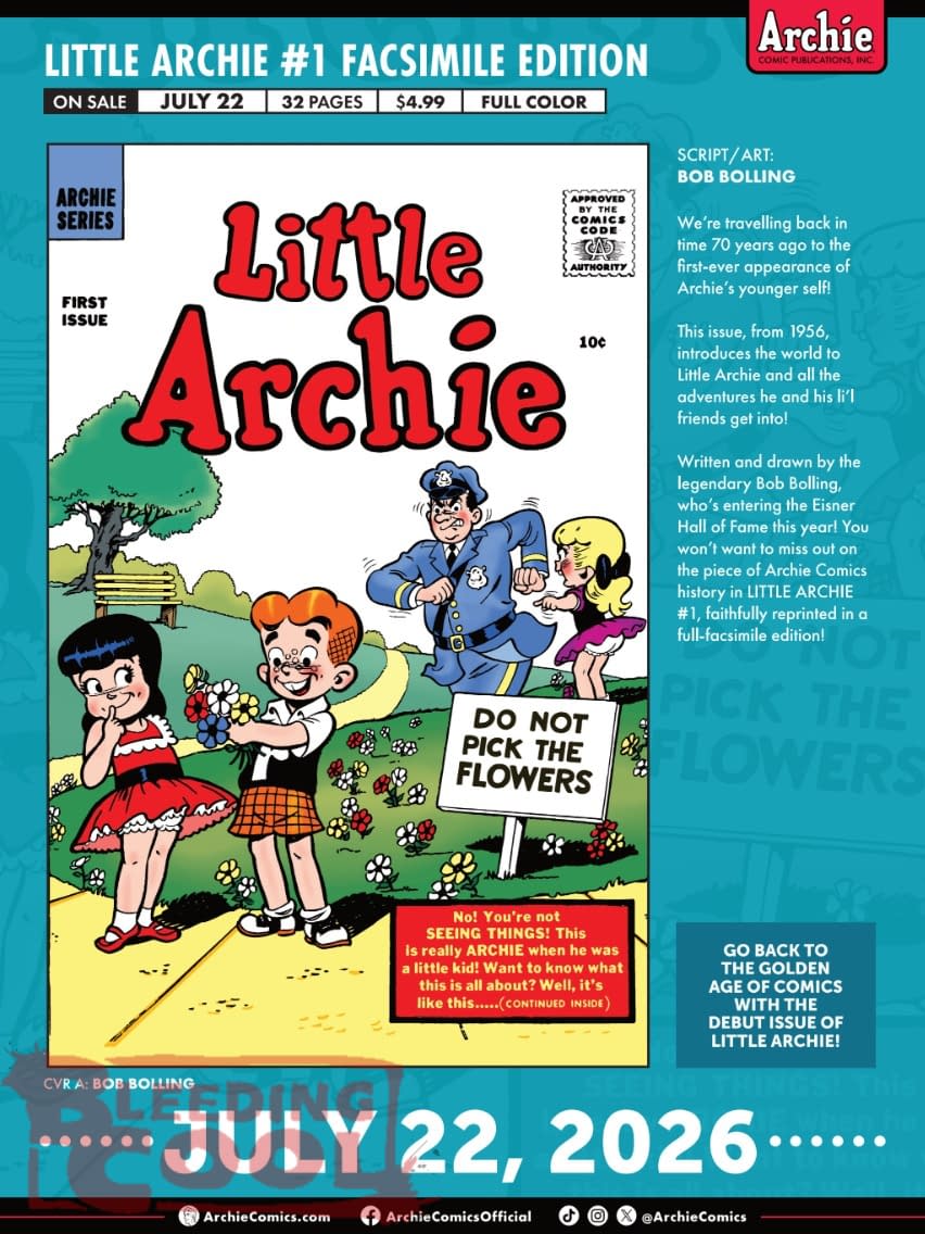 Archie Comics July 2026 Full Solicits And Solicitations