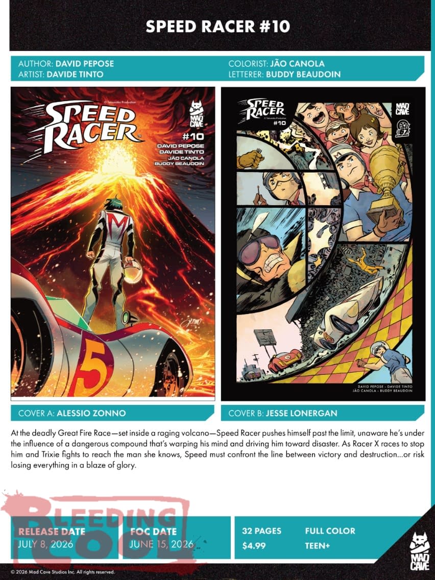 Mad Cave Studios July 2026 Solicits And Solicitations