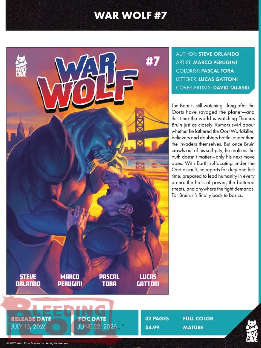 Mad Cave Studios July 2026 Solicits And Solicitations