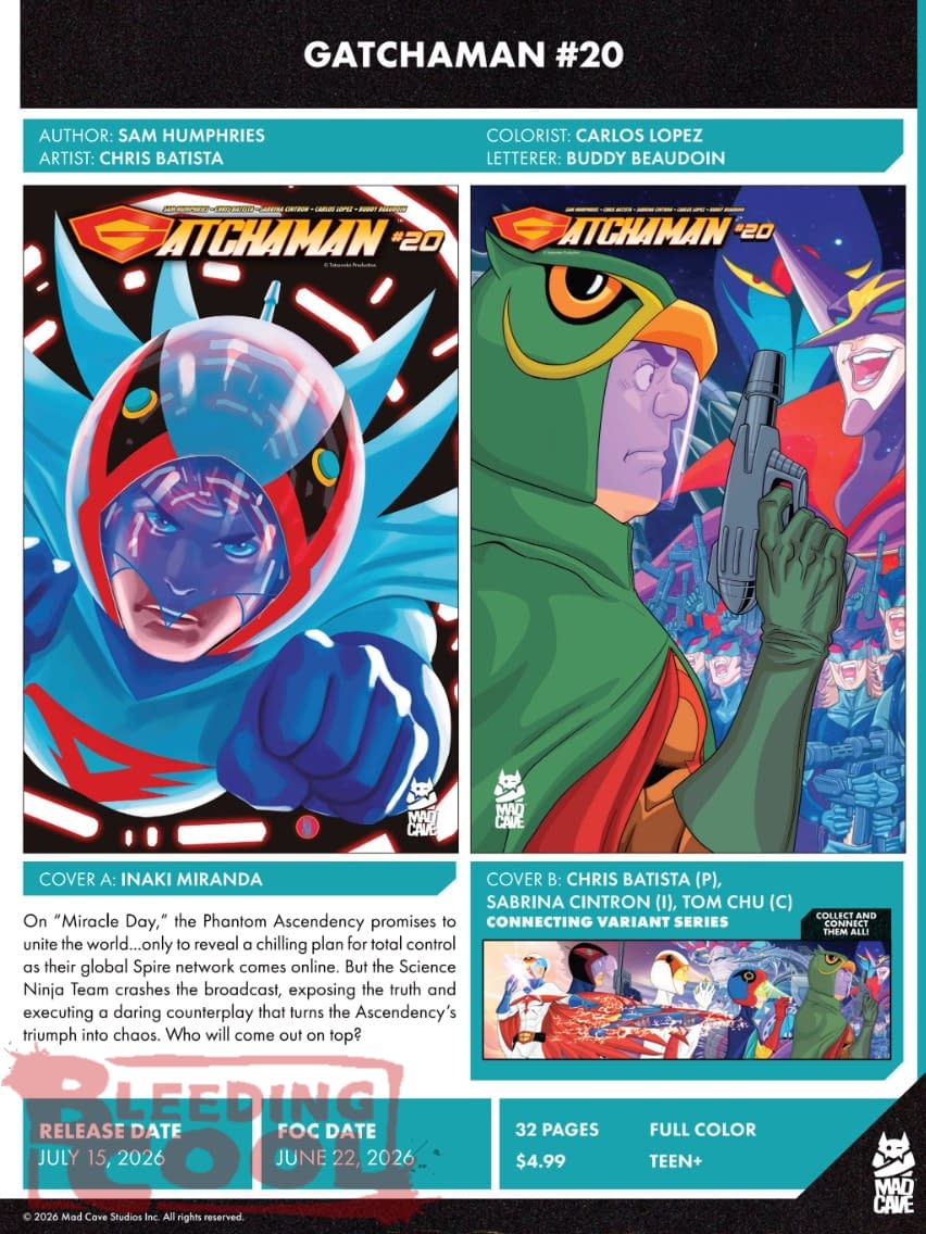 Mad Cave Studios July 2026 Solicits And Solicitations