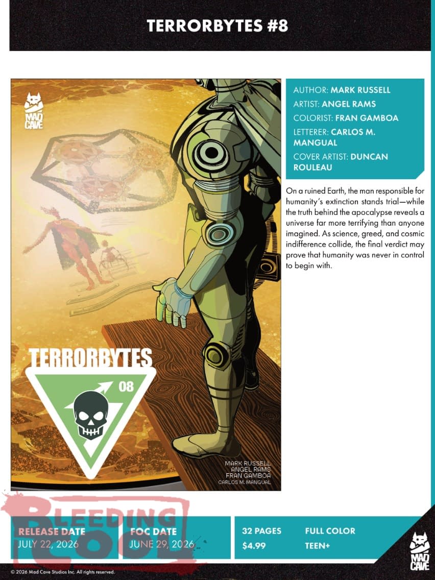 Mad Cave Studios July 2026 Solicits And Solicitations