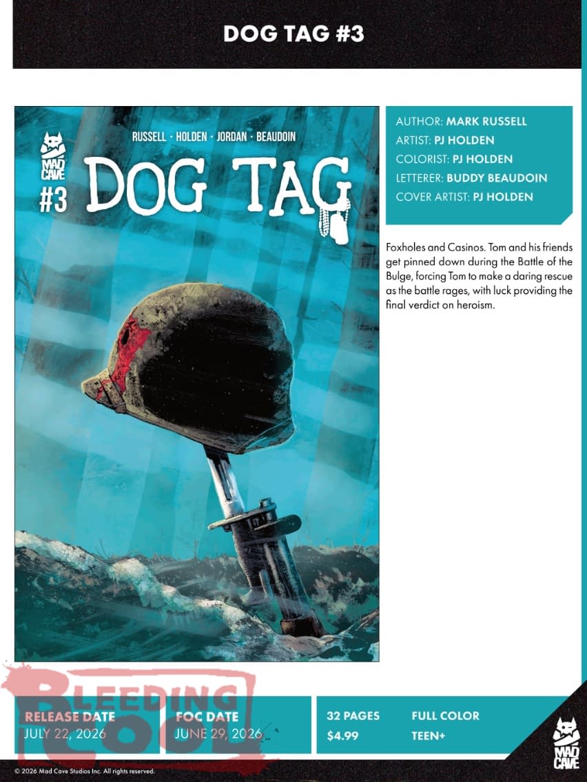 Mad Cave Studios July 2026 Solicits And Solicitations