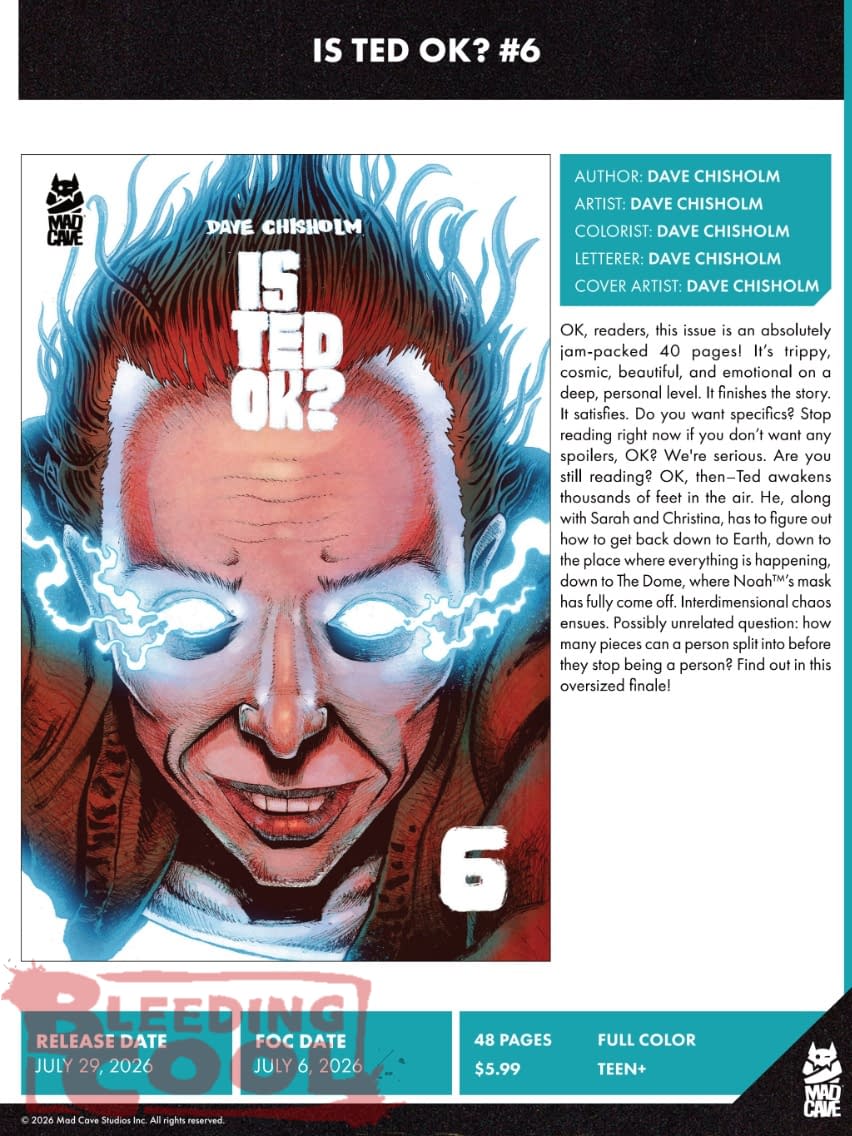 Mad Cave Studios July 2026 Solicits And Solicitations