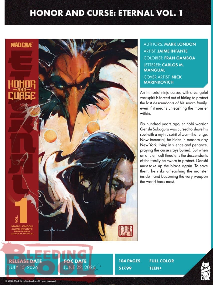 Mad Cave Studios July 2026 Solicits And Solicitations