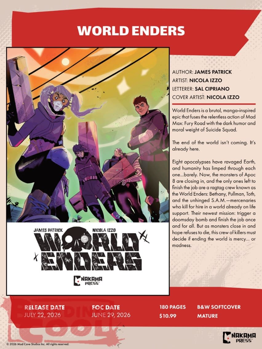 Mad Cave Studios July 2026 Solicits And Solicitations