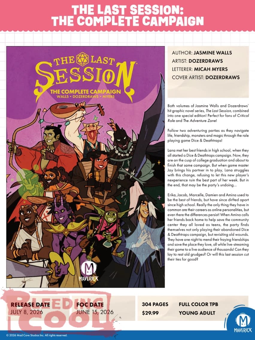 Mad Cave Studios July 2026 Solicits And Solicitations