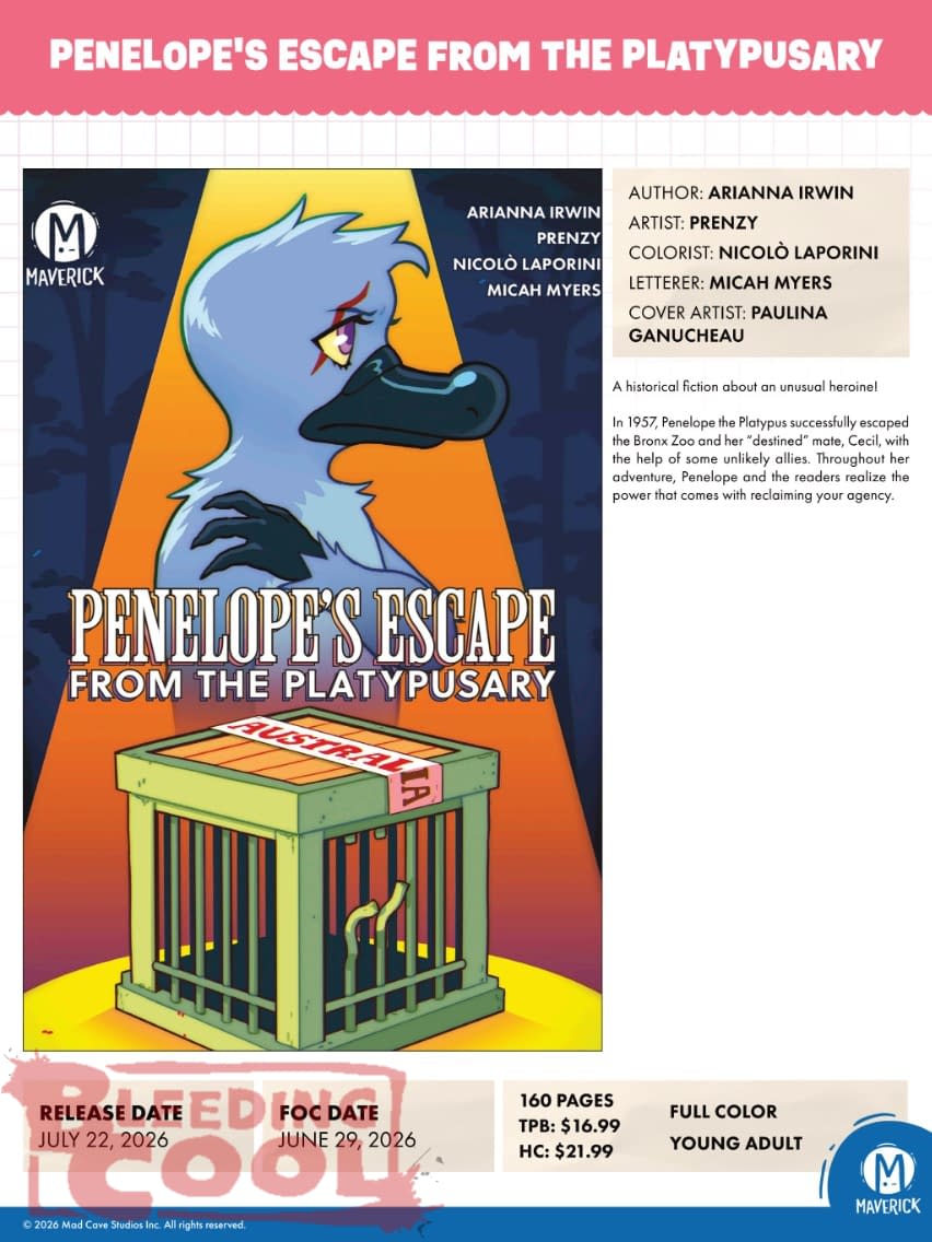 Mad Cave Studios July 2026 Solicits And Solicitations