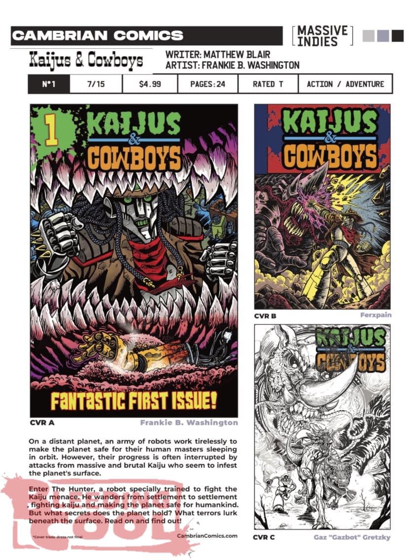 Massive Indies July 2026 Solicits And Solicitations