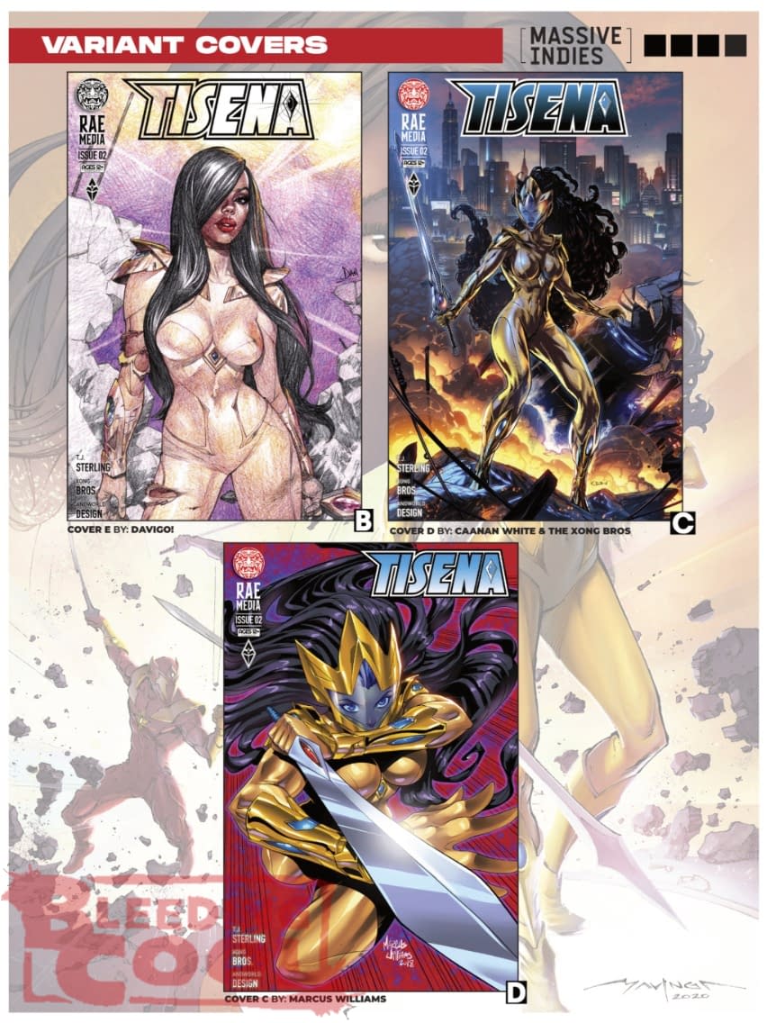 Tisena: The Woman Of Tomorrow in Rae Media's July 2026 Full Solicits