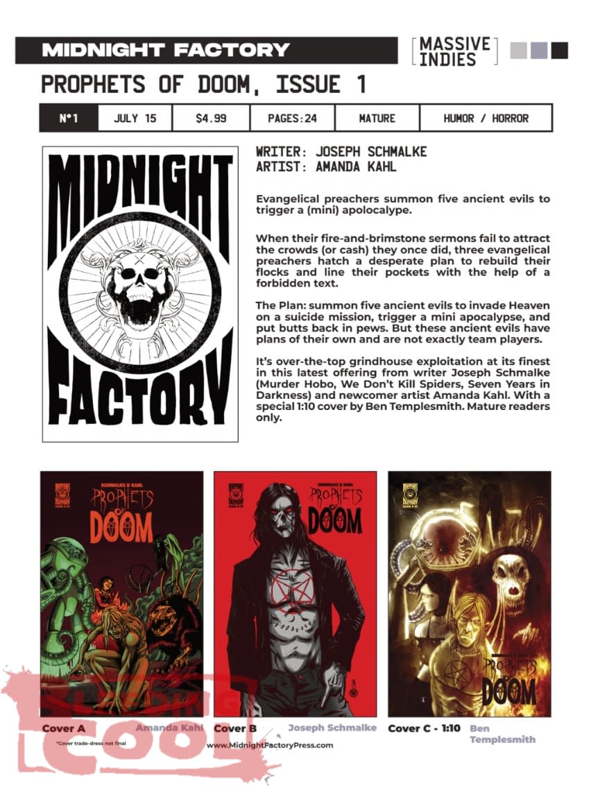 Massive Indies July 2026 Solicits And Solicitations