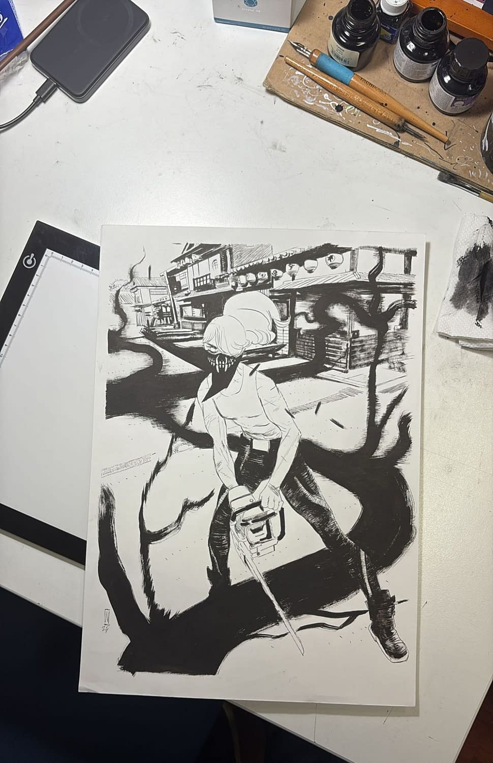 Something Is Killing The Children #1 Blumhouse Variant original art by Werther Dell'Edra