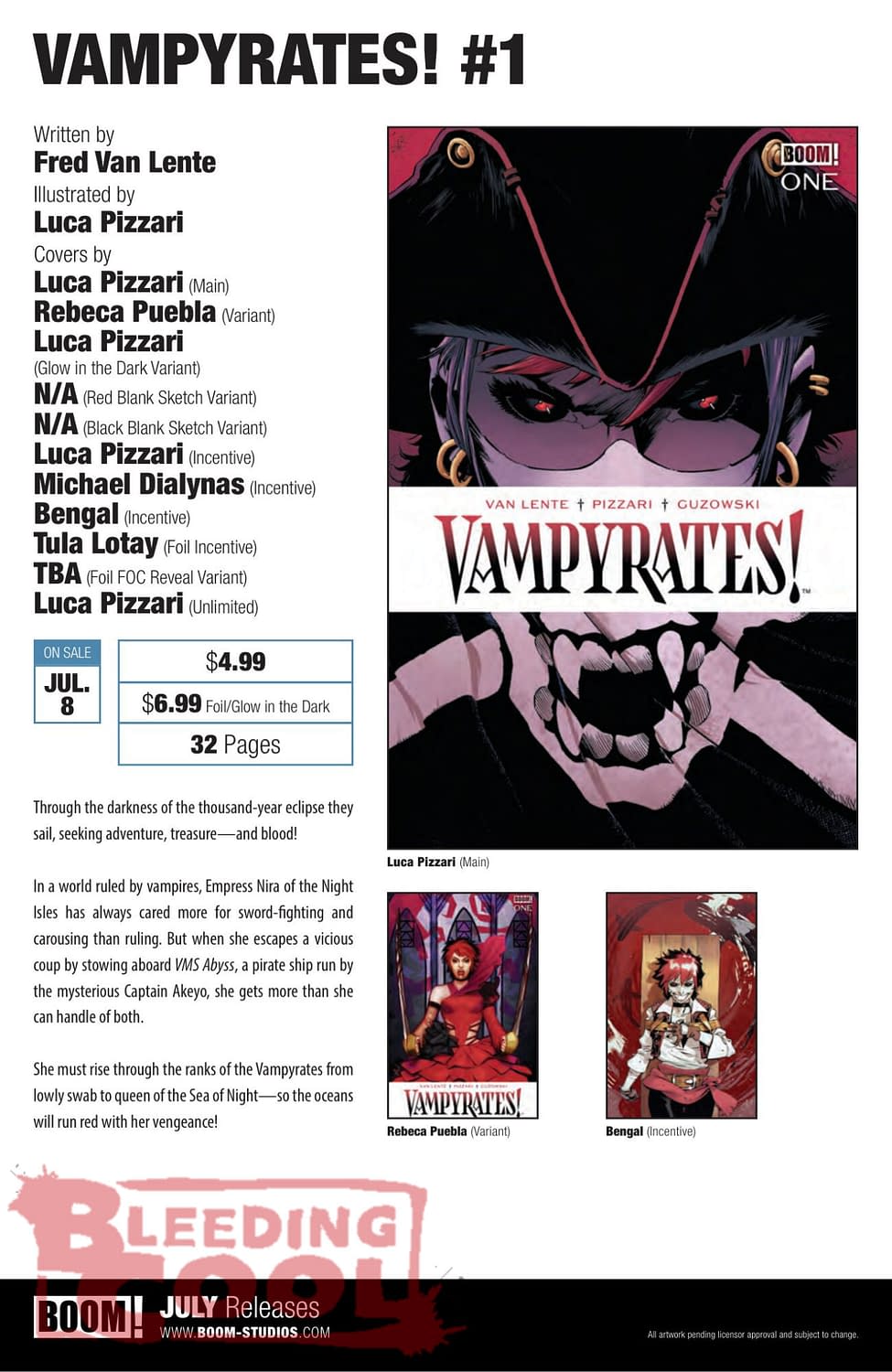 Boom Studios Comics Full July 2026 Solicits