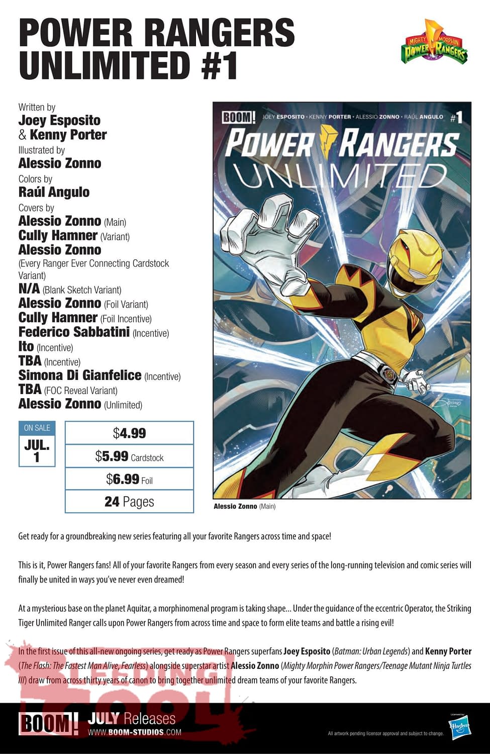 Boom Studios Comics Full July 2026 Solicits