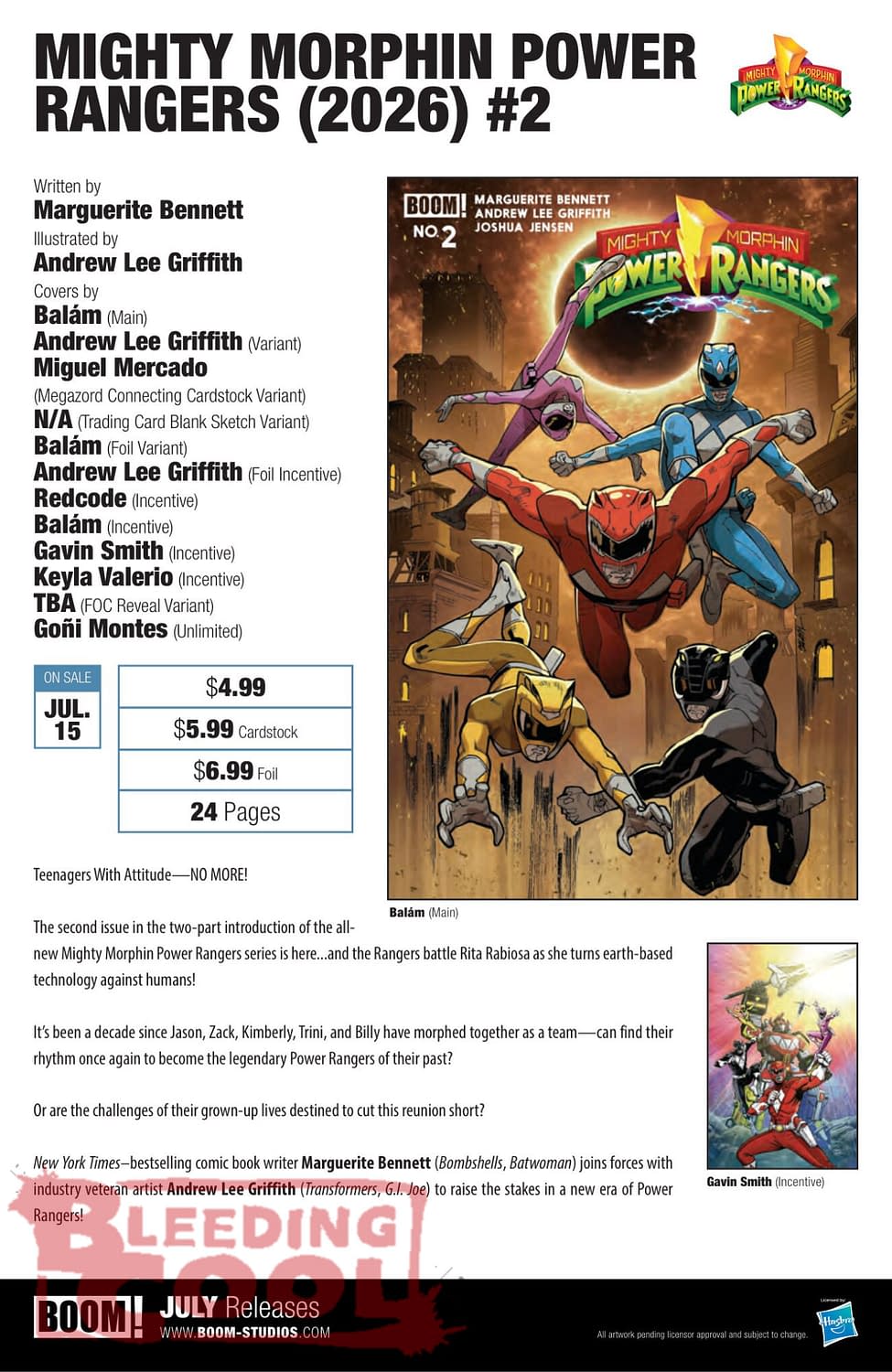 Boom Studios Comics Full July 2026 Solicits