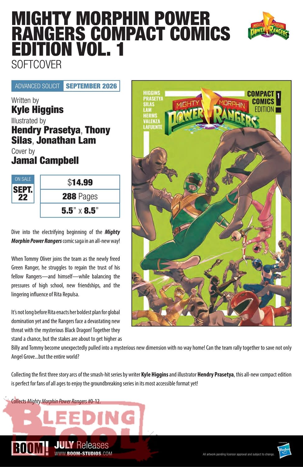 Boom Studios Comics Full July 2026 Solicits