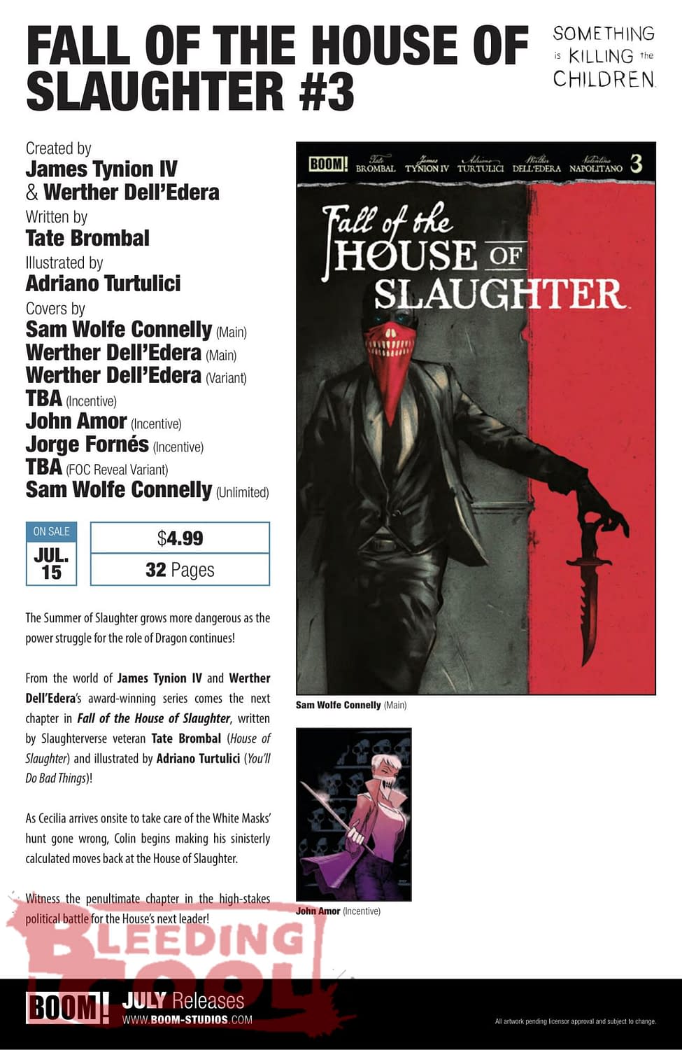 Boom Studios Comics Full July 2026 Solicits