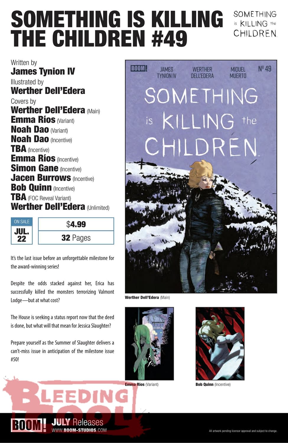 Boom Studios Comics Full July 2026 Solicits