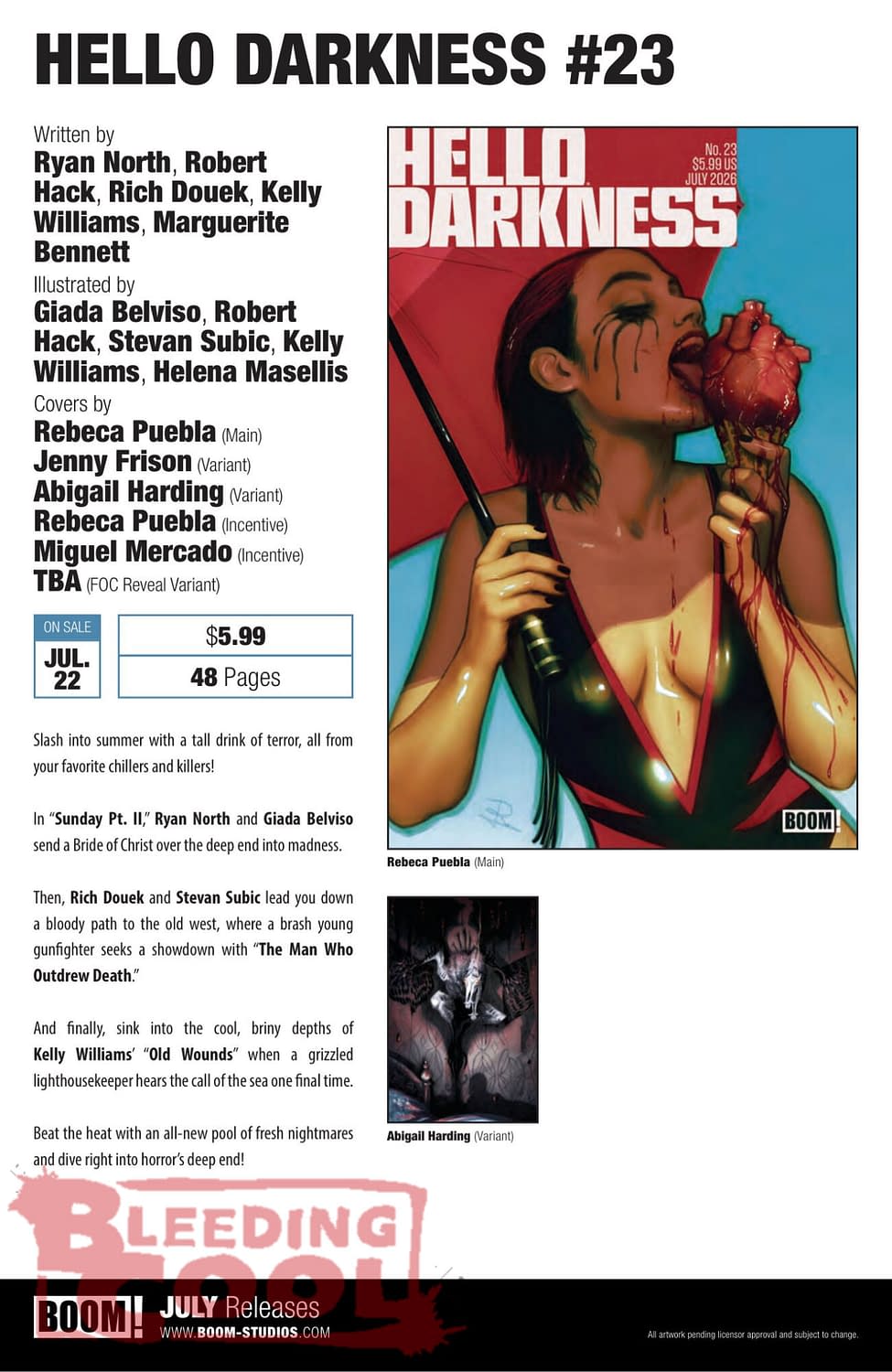 Boom Studios Comics Full July 2026 Solicits