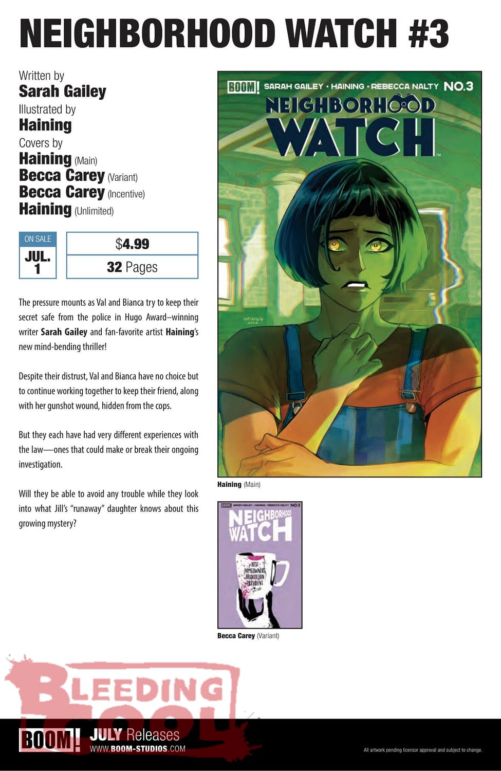 Boom Studios Comics Full July 2026 Solicits