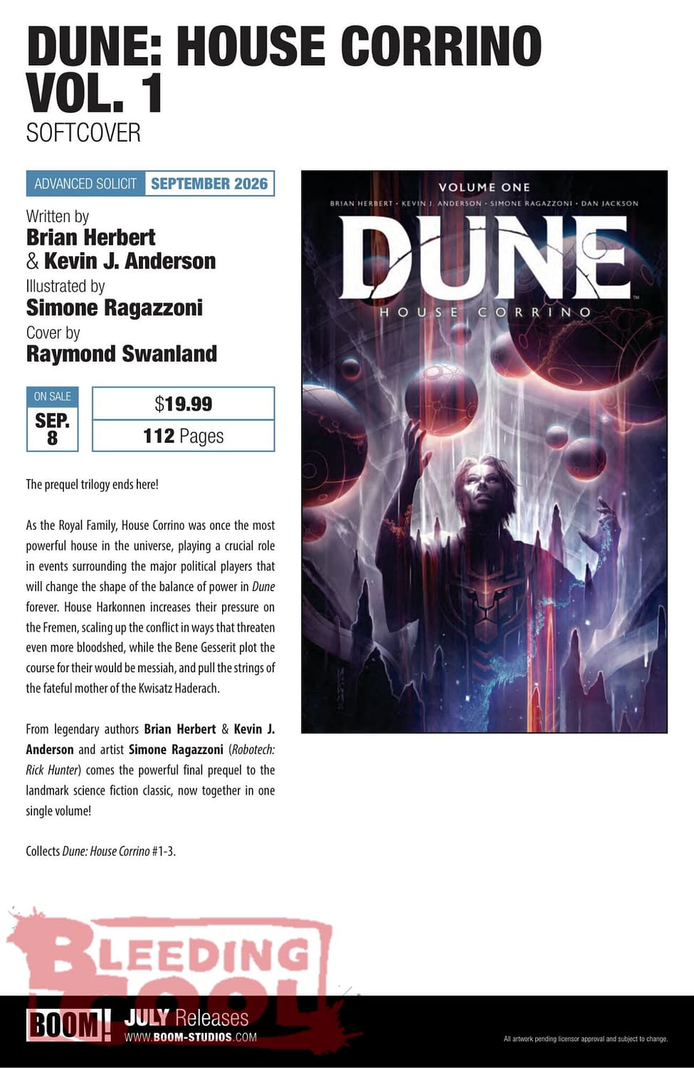 Boom Studios Comics Full July 2026 Solicits