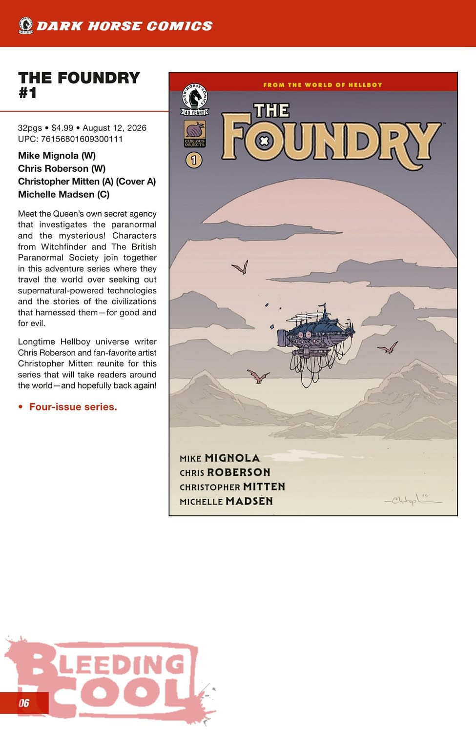 Dark Horse Comics Full August 2026 Solicits