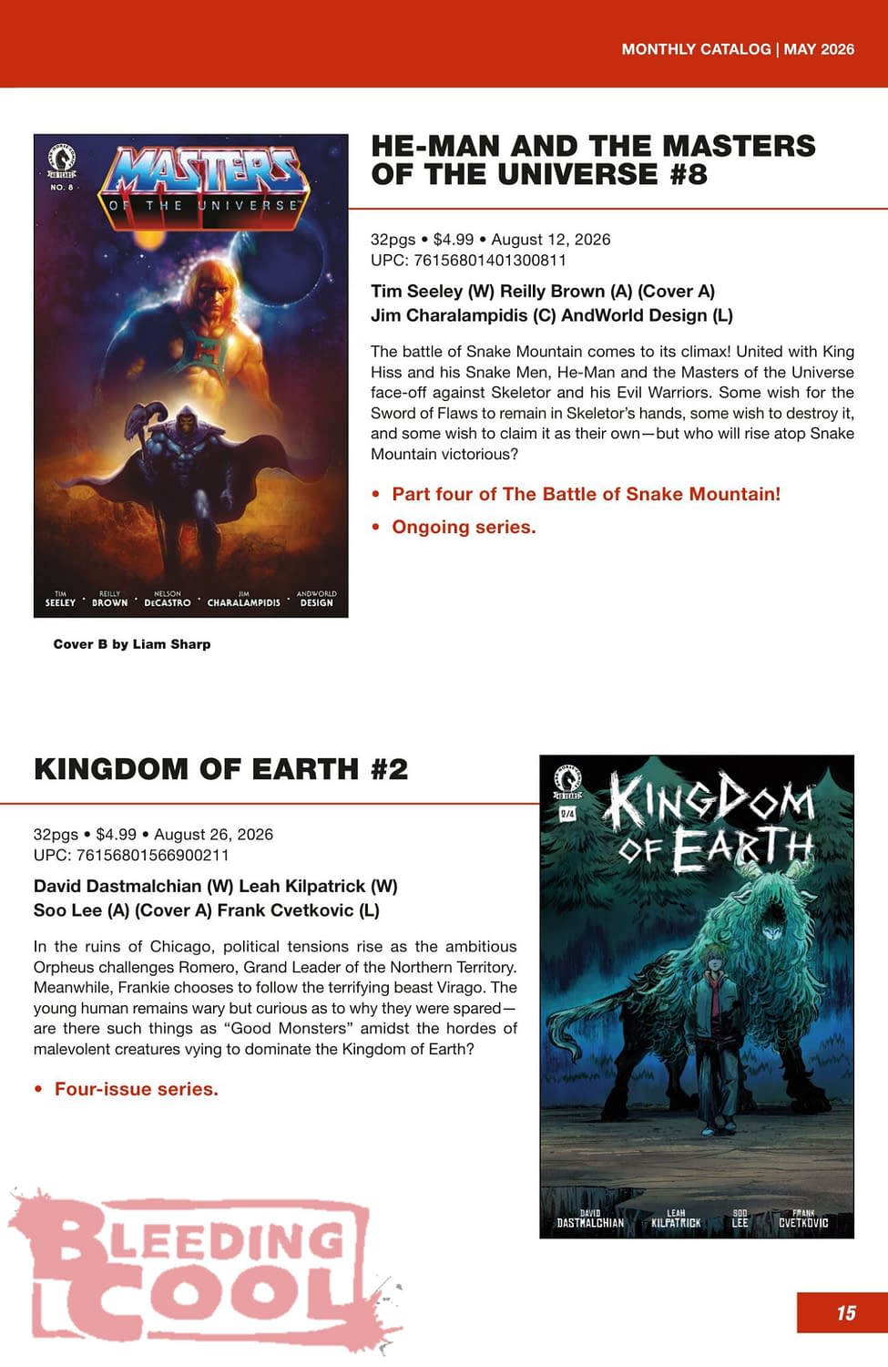 Dark Horse Comics Full August 2026 Solicits