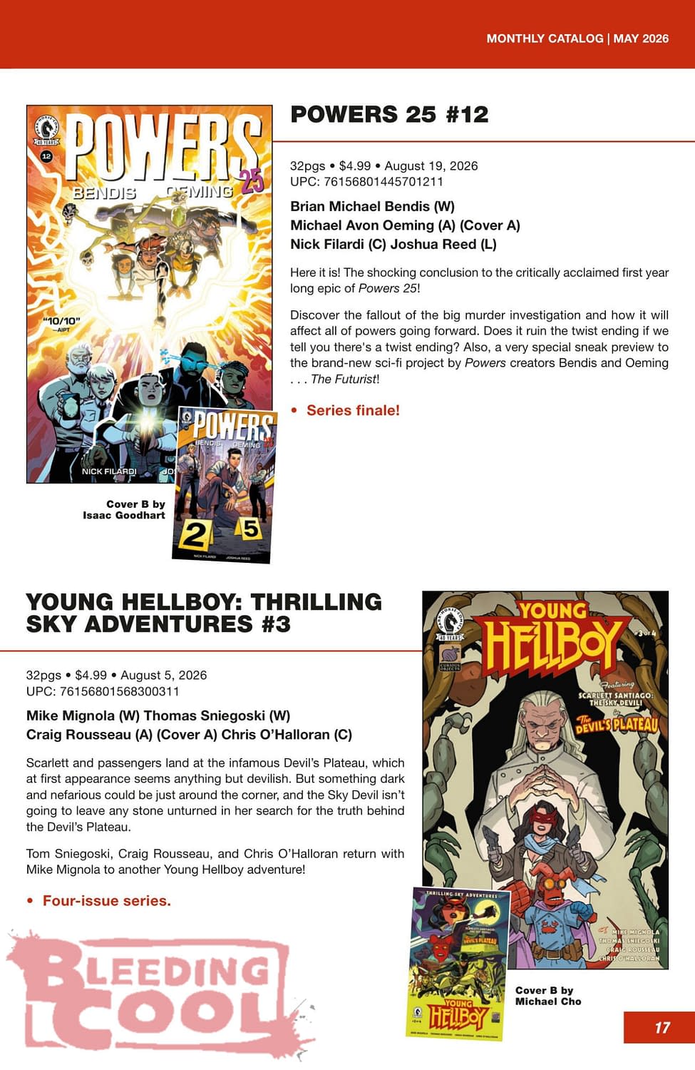 Dark Horse Comics Full August 2026 Solicits