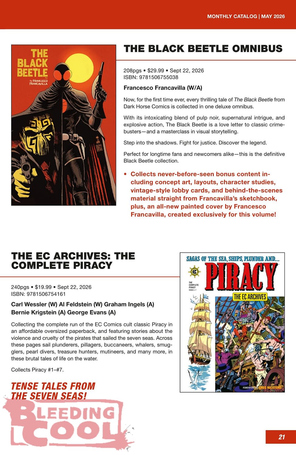 Dark Horse Comics Full August 2026 Solicits