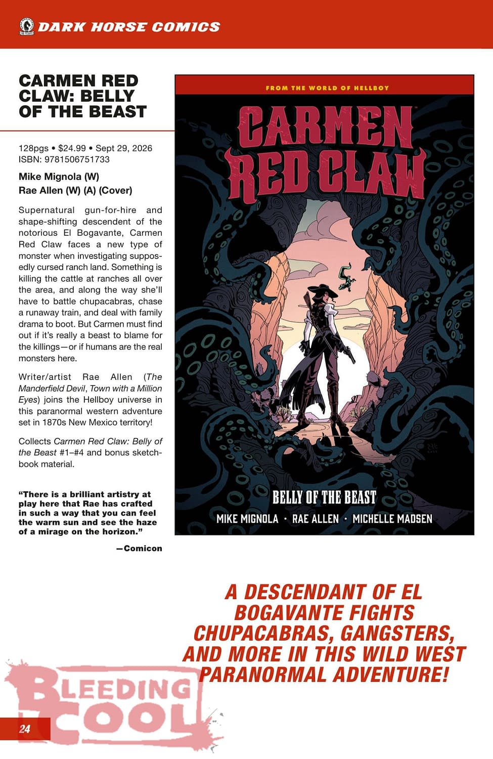 Dark Horse Comics Full August 2026 Solicits