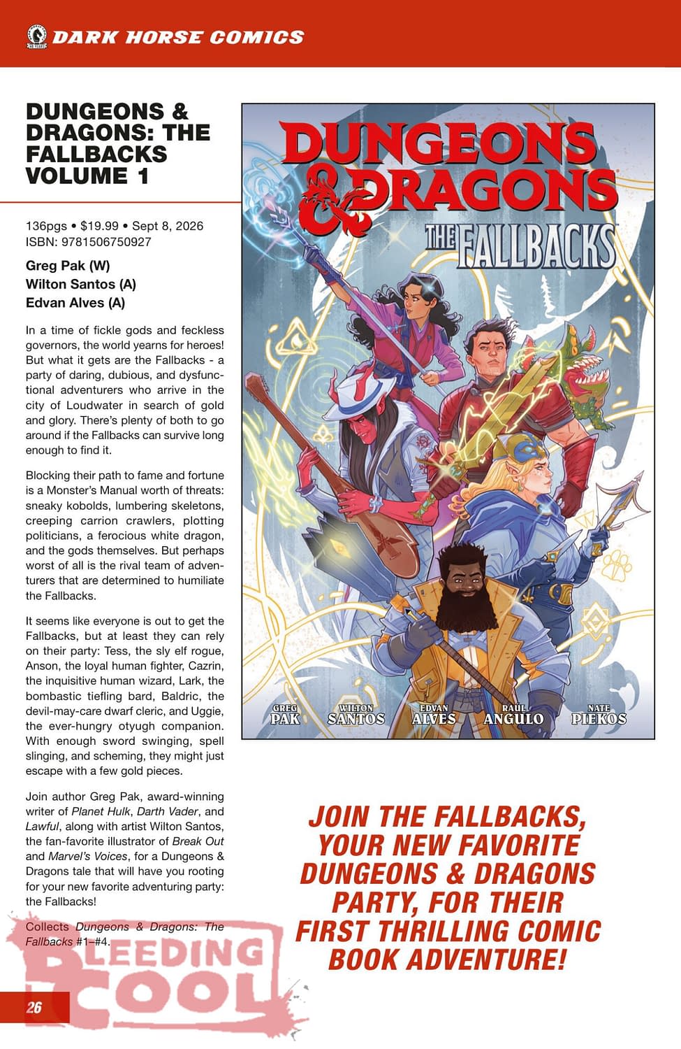 Dark Horse Comics Full August 2026 Solicits