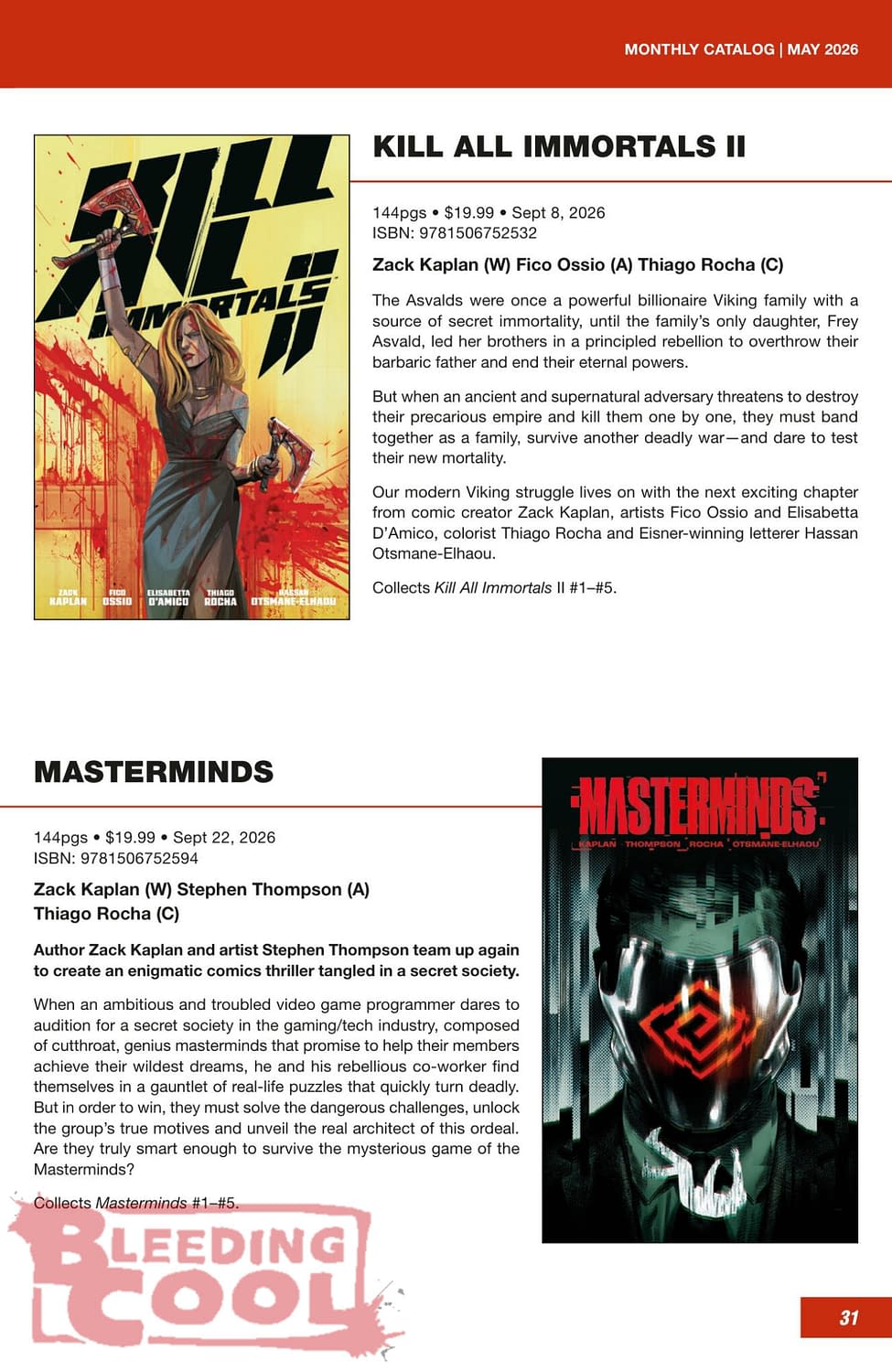 Dark Horse Comics Full August 2026 Solicits