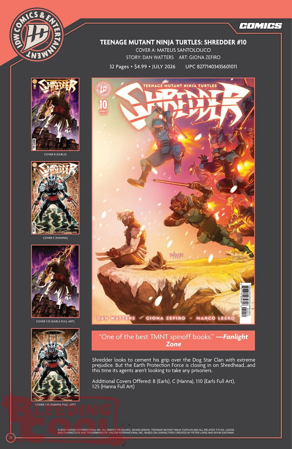 Exclusive: IDW Full July 2026 Solicits And Solicitations